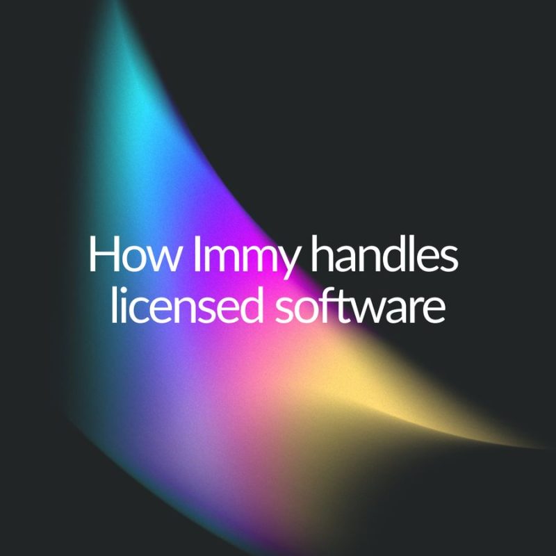 How Immy handles licensed software Titlecard