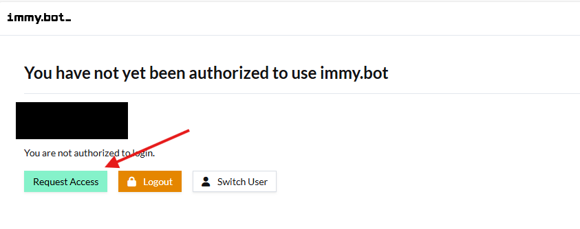 User requesting access