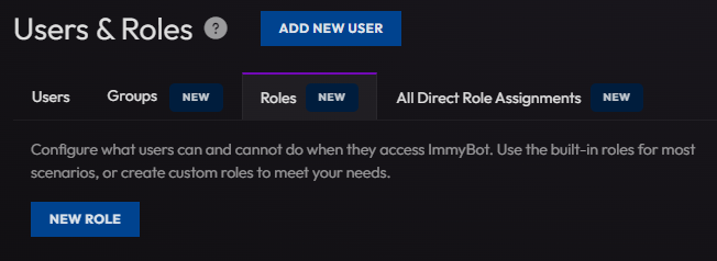 New Role